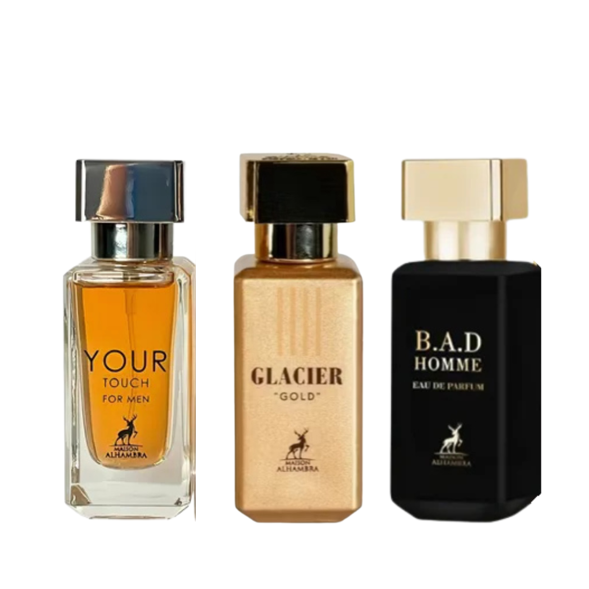 Kit glacier gold + bad homme + your touch