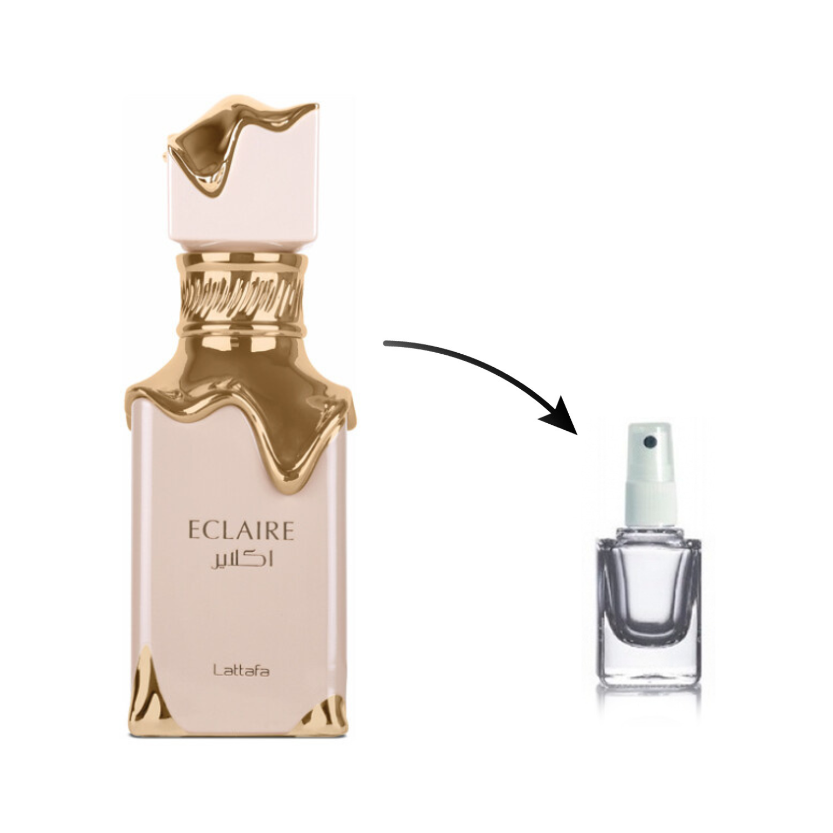 Perfume Eclaire Lattafa Arabe Feminino (Decante)