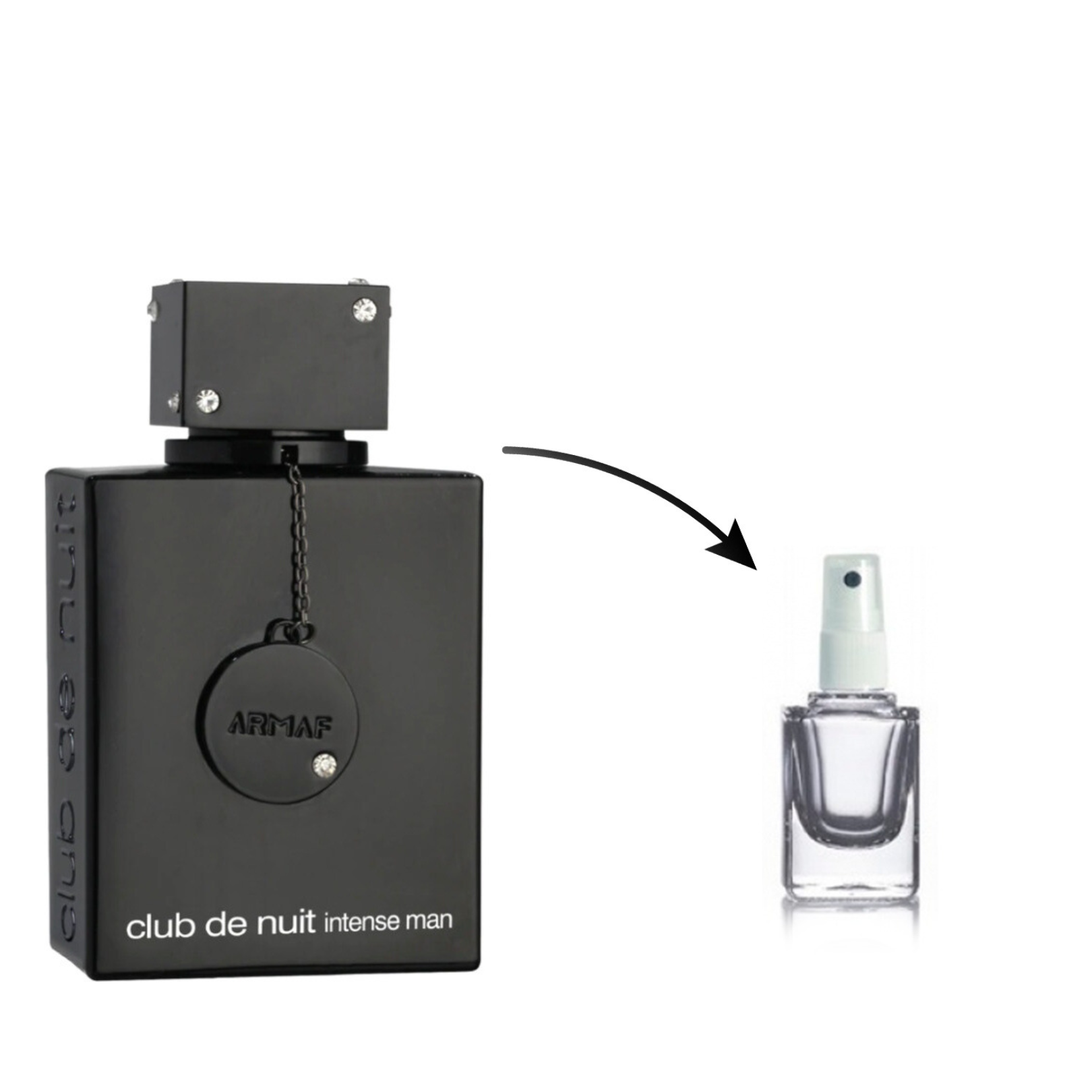 Club de Nuit Intense Eau de Toilette Perfume Árabe Masculino Original Armaf (Decante)