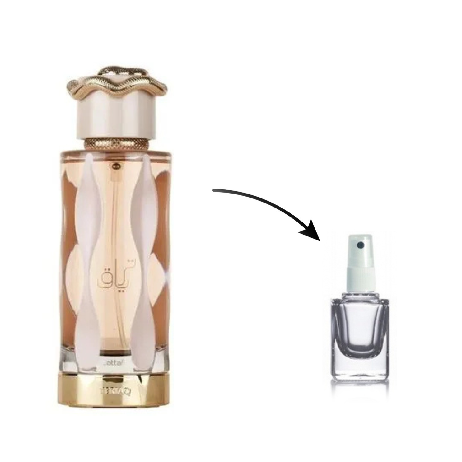 Perfume Árabe Teriaq Lattafa Cobra Rosa Eau De Parfum (Decante)