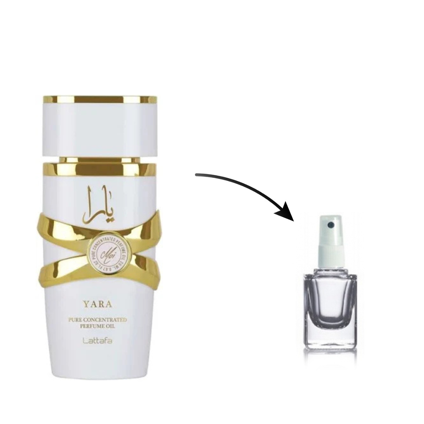 Perfume Árabe Yara Moi branco Lattafa (Decante)