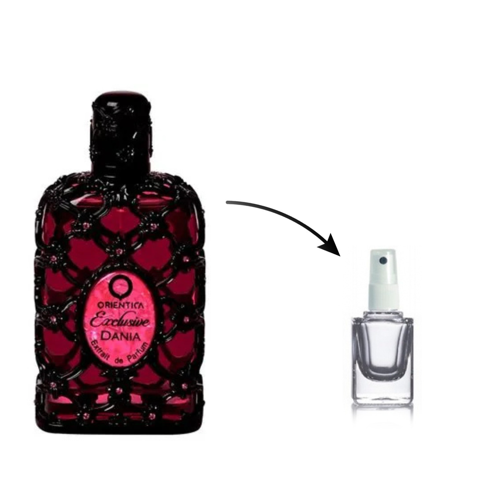 Perfume Árabe Dania Orientica Extrait de Parfum (Decante)