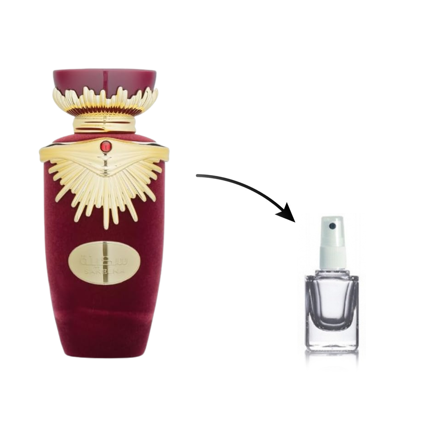 Perfume Arabe Feminino Sakeena Eau de Parfum lataffa (Decante)