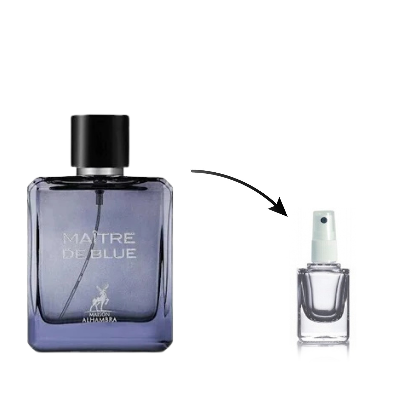 Perfume Árabe MAÎTRE DE BLUE A Maison Alhambra (Decante)