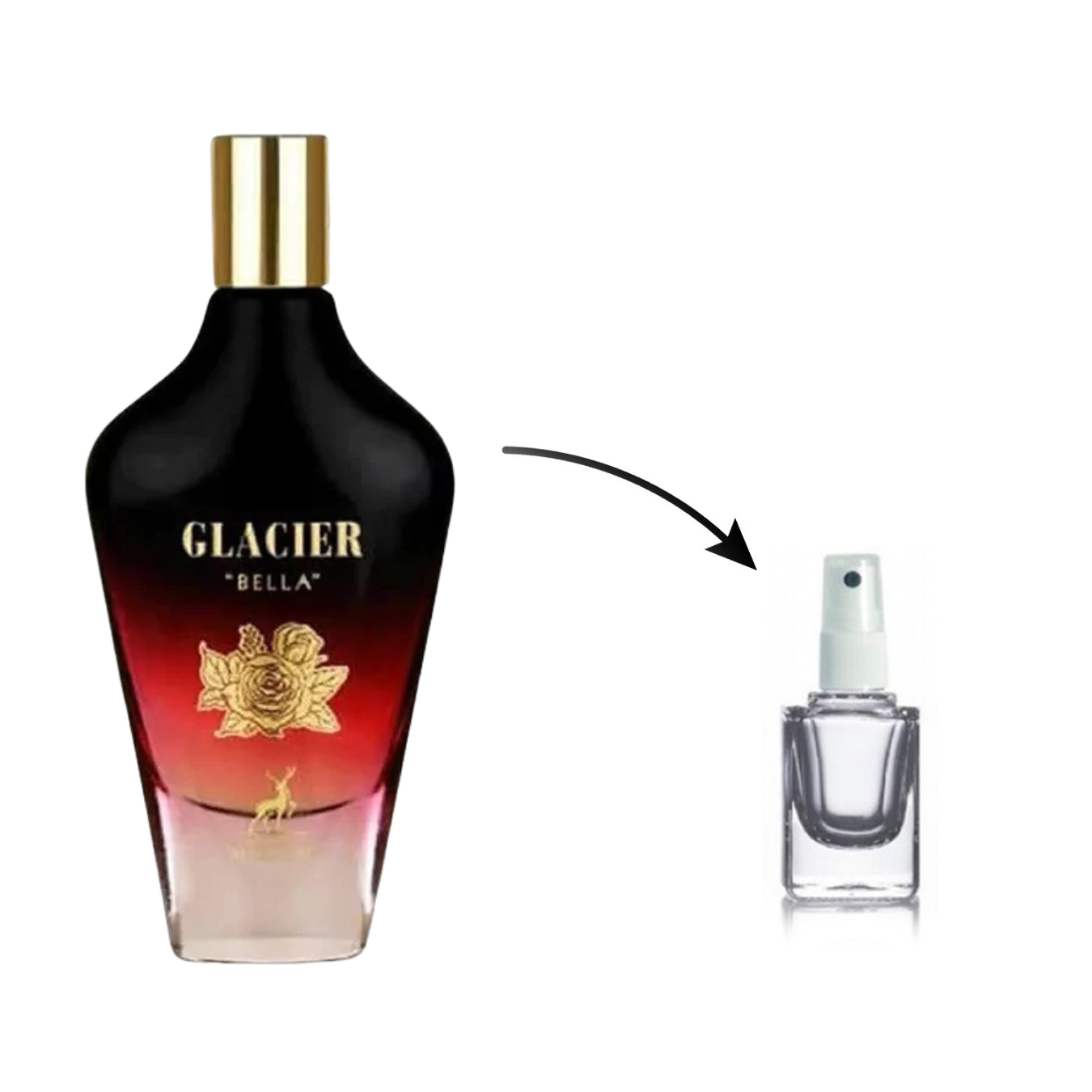 Perfume Árabe GLACIER BELLA Maison Alhambra (Decante)