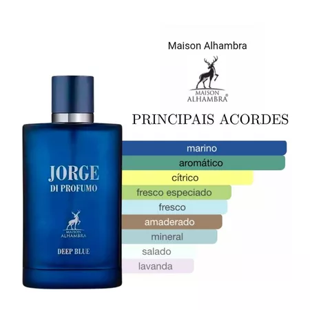 Perfume Árabe DI PROFUMO DEEP BLUE Maison Alhambra (Decante) - Imagem 2