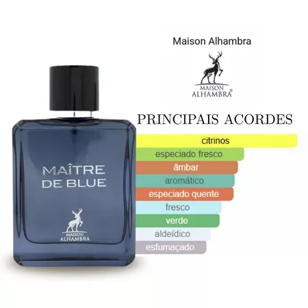 Perfume Árabe MAÎTRE DE BLUE A Maison Alhambra (Decante) - Imagem 2