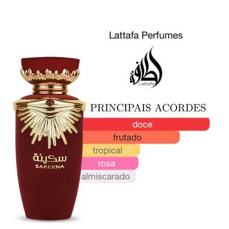 Perfume Arabe Feminino Sakeena Eau de Parfum lataffa (Decante) - Imagem 3
