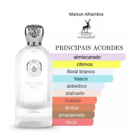 Perfume Árabe Delilah Blanc Feminino Maison Alhambra (Decante) - Imagem 2