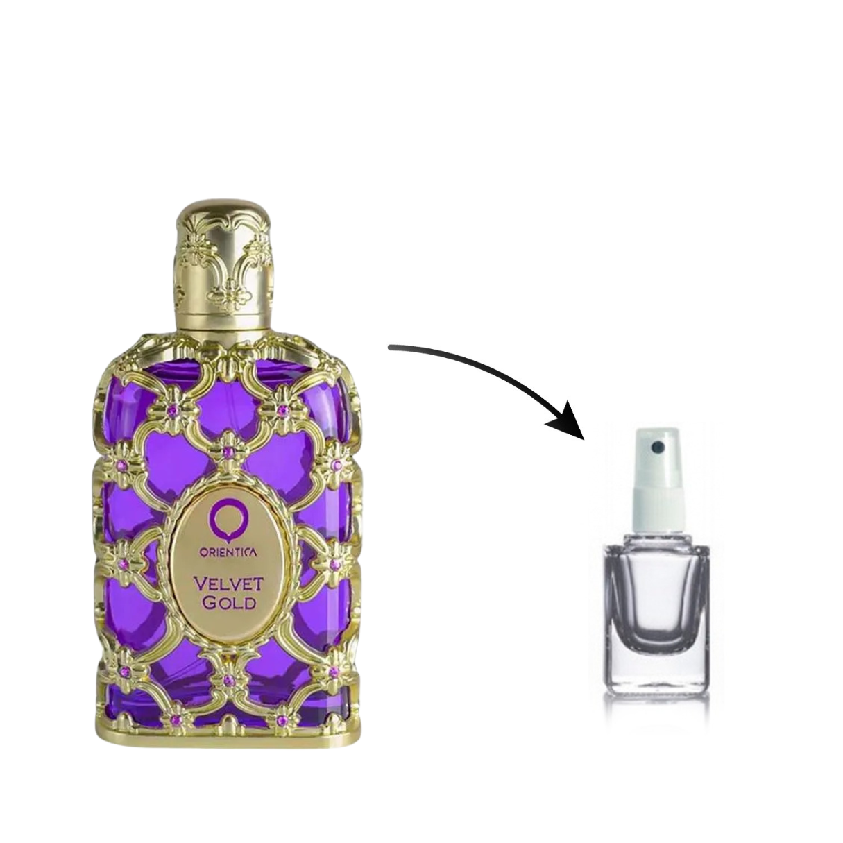 Perfume Árabe Orientica Velvet Gold Extrait de Parfum (Decante)