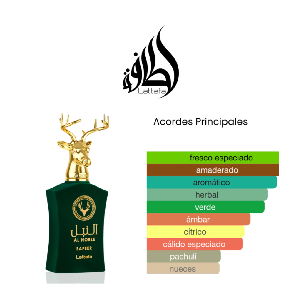 Al Noble Safeer Lattafa Eau de Parfum 100ml - Imagem 3