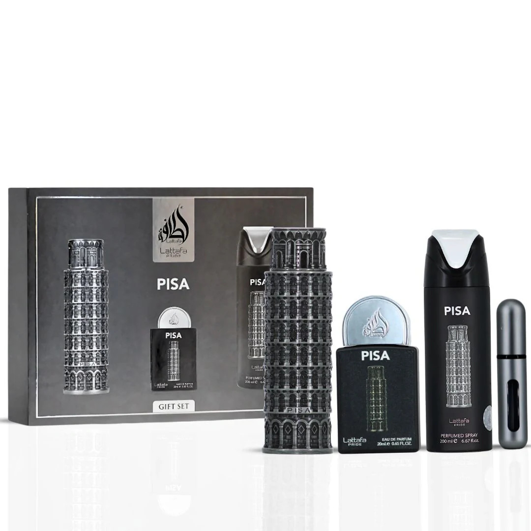 Kit Pisa Lattafa Eau de Parfum - 4 peças - Imagem 2