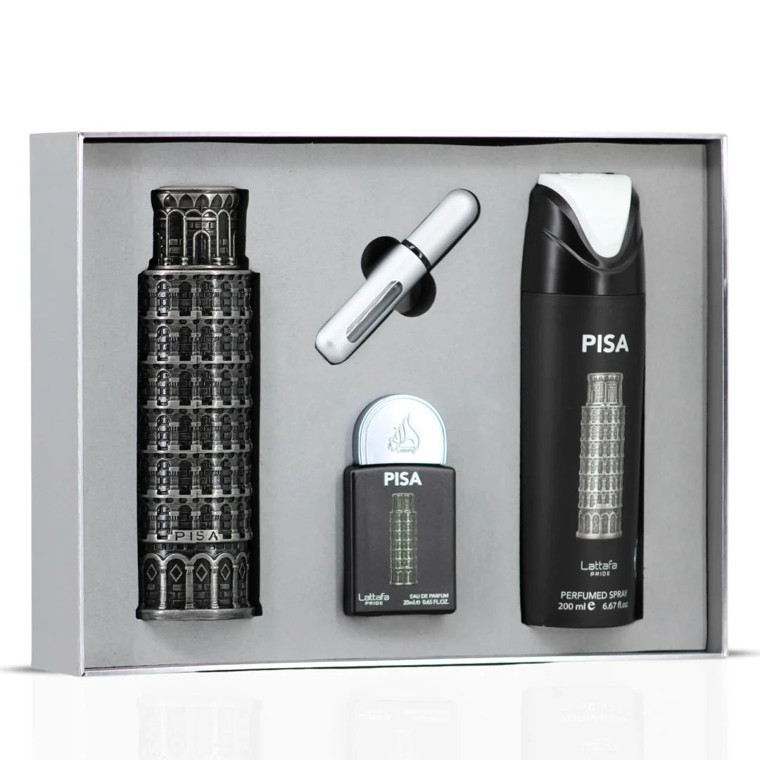 Kit Pisa Lattafa Eau de Parfum - 4 peças - Imagem 3