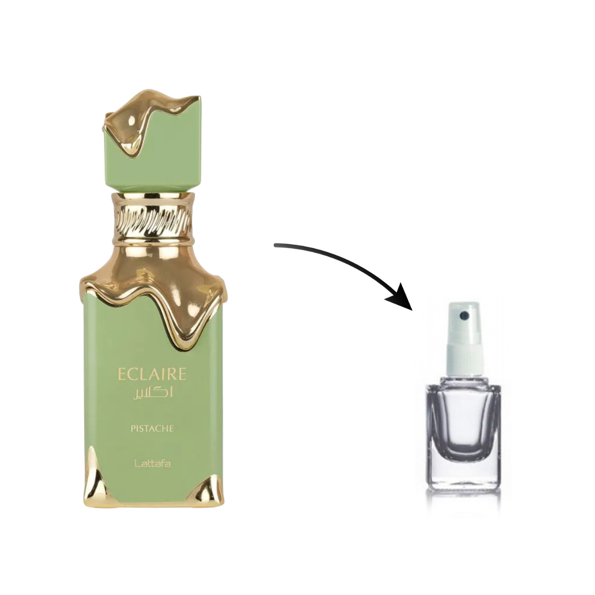 Eclaire pistache (Decante)