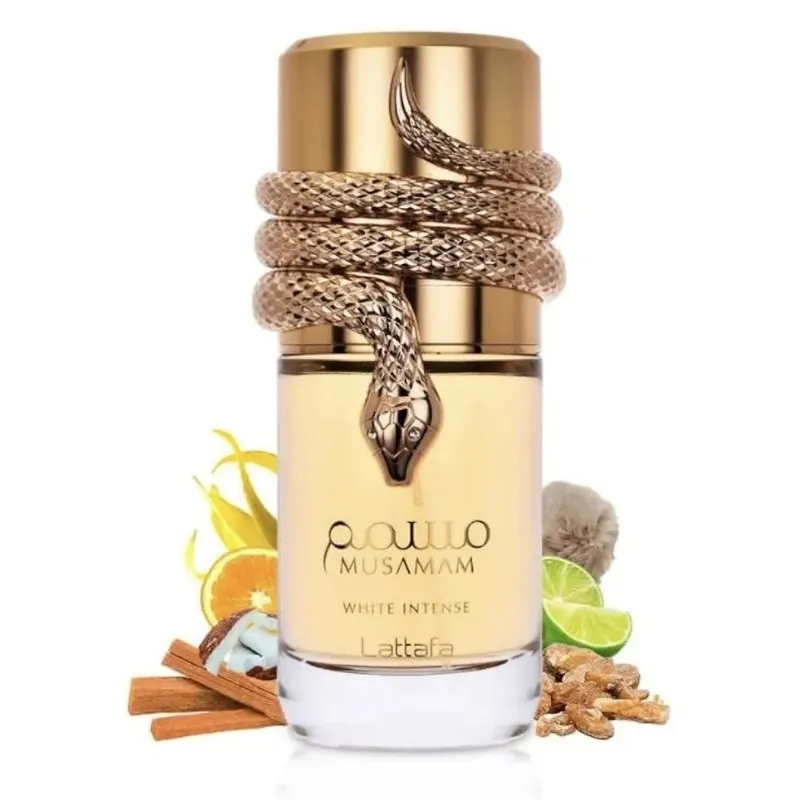 Musaman White Intense Eau de Parfum Lattafa 100ml - Imagem 2